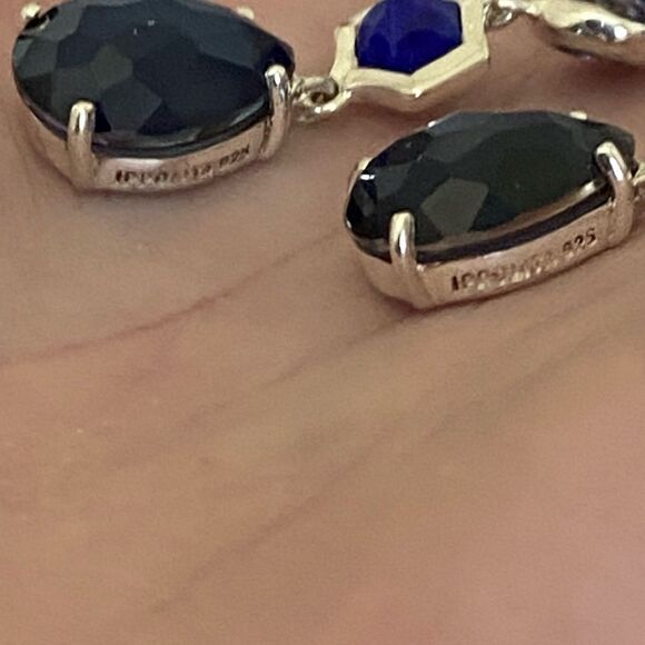 Vintage Ippotita 5 Tier Wonderland Earrings Deep Sea Blue - Picture 7 of 8